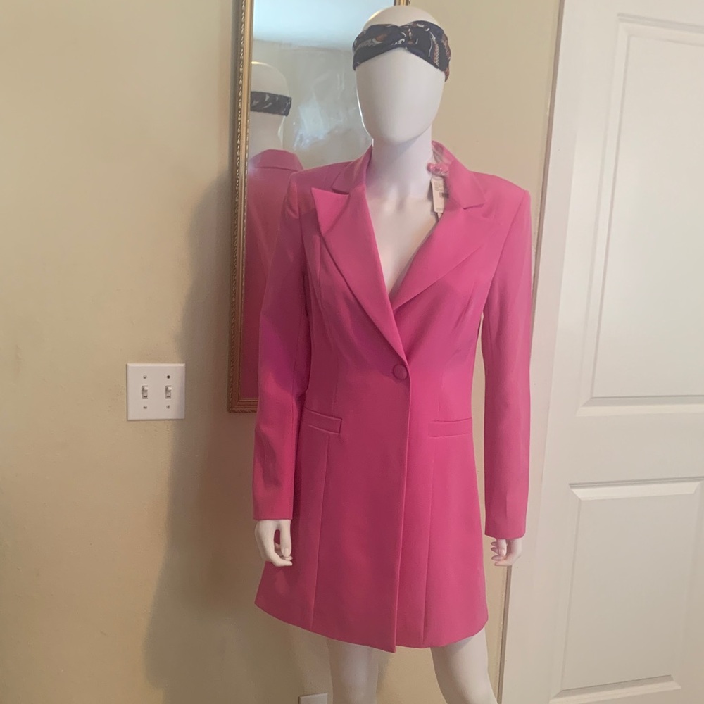 Aidan Mattox Vibrant Pink Blazer